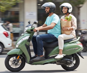 Comfortable TVS Jupiter 125 for City Traffic Commutes
